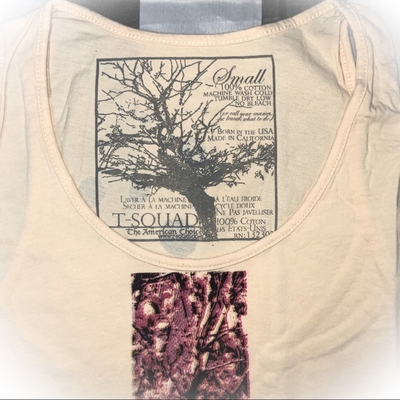 WOMENS GRAPHIC TANK TOP CROSS DESIGN SIZE SMALL - Picture 3 of 5